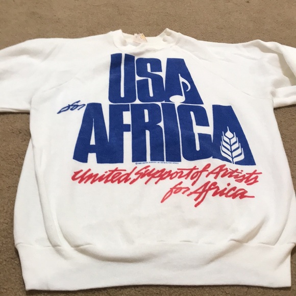 ⚡️FINAL PRICE⚡️ Rare USA for Africa 1985 We Are The World Official Sweater VTG - Picture 3 of 11